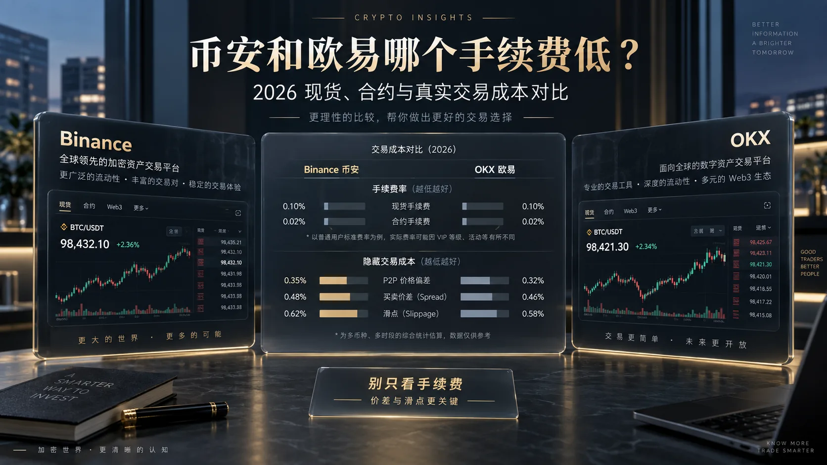 币安和欧易哪个手续费低？2026 现货、合约与真实交易成本对比