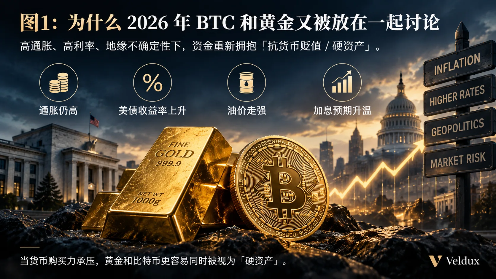 2026 年 9 月比特币与黄金同涨的宏观背景:美国通胀、30 年期美债收益率、油价与加息预期
