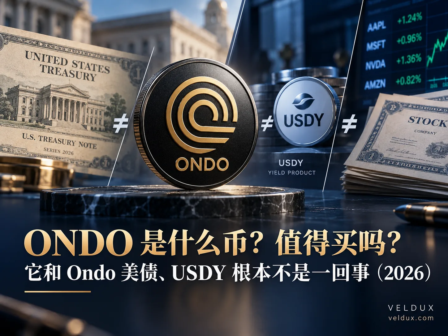 ONDO 是什么币？值得买吗？它和 Ondo 美债、USDY 根本不是一回事（2026）
